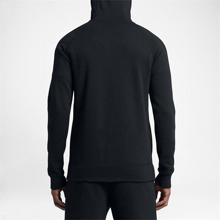 Air Jordan Embroidered Knit Hooded Jacket Men's Black AH3932-010 - 5