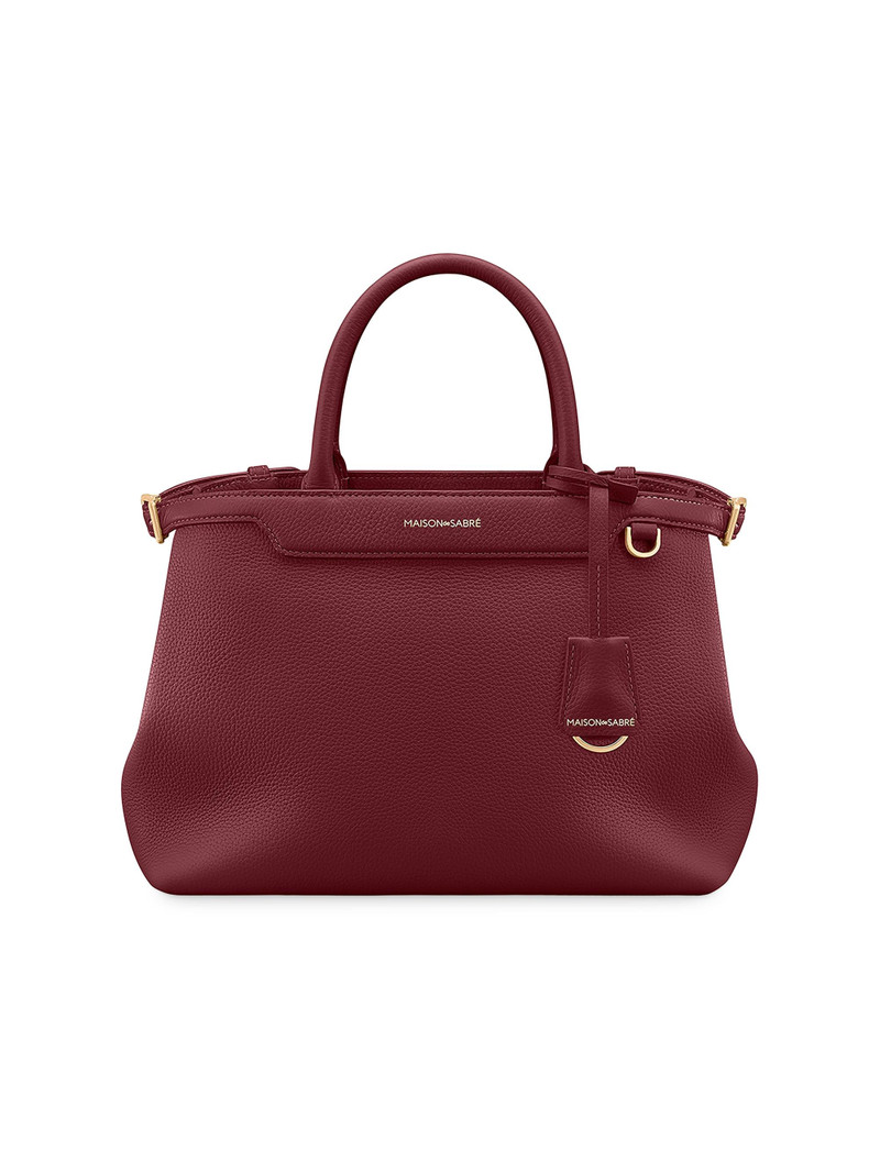 Women's The Medium Palais Top Handle Bag - Plum Red 1