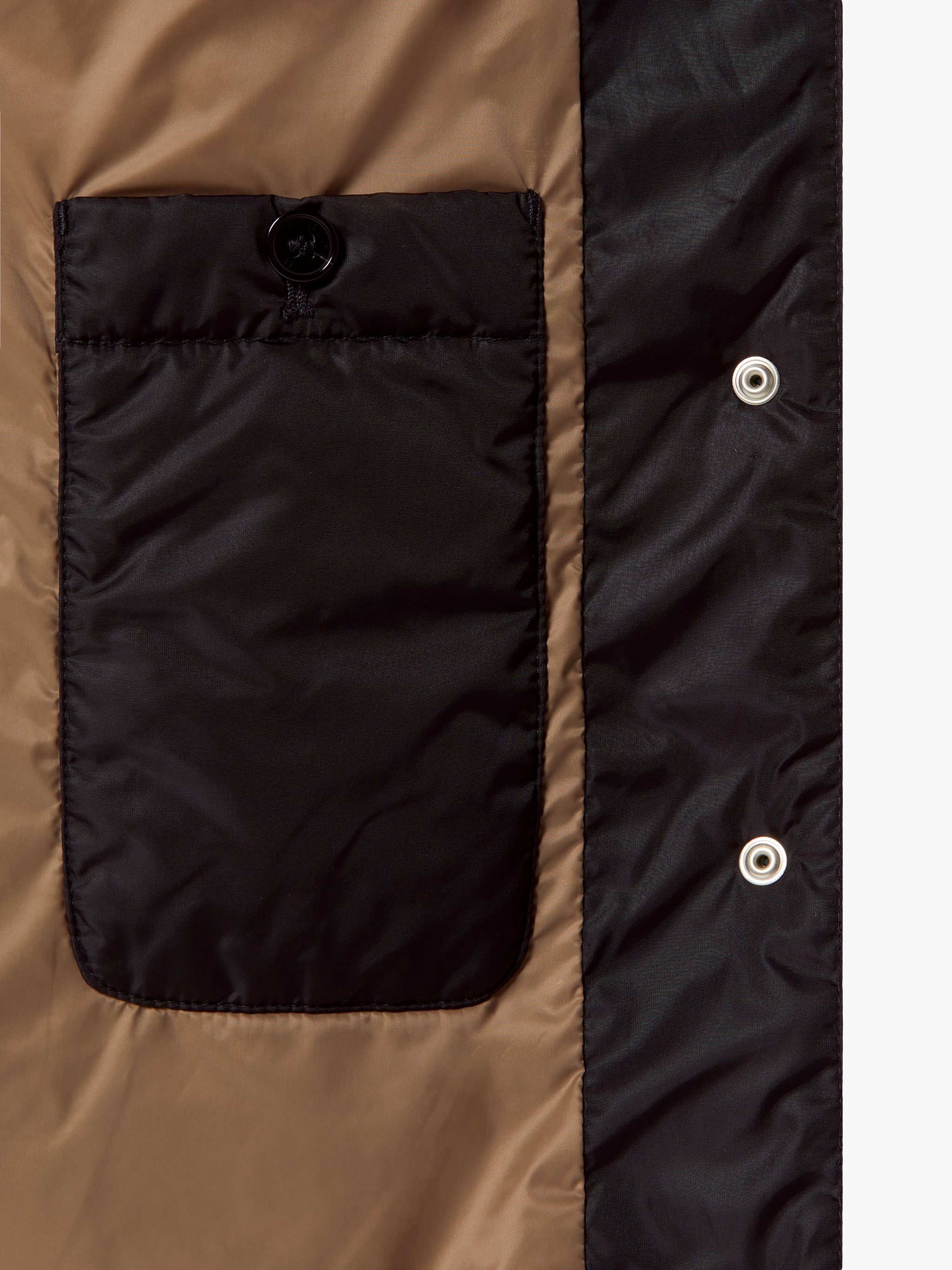 ISABEL BLACK NYLON LINER VEST | LQV-007 - 6