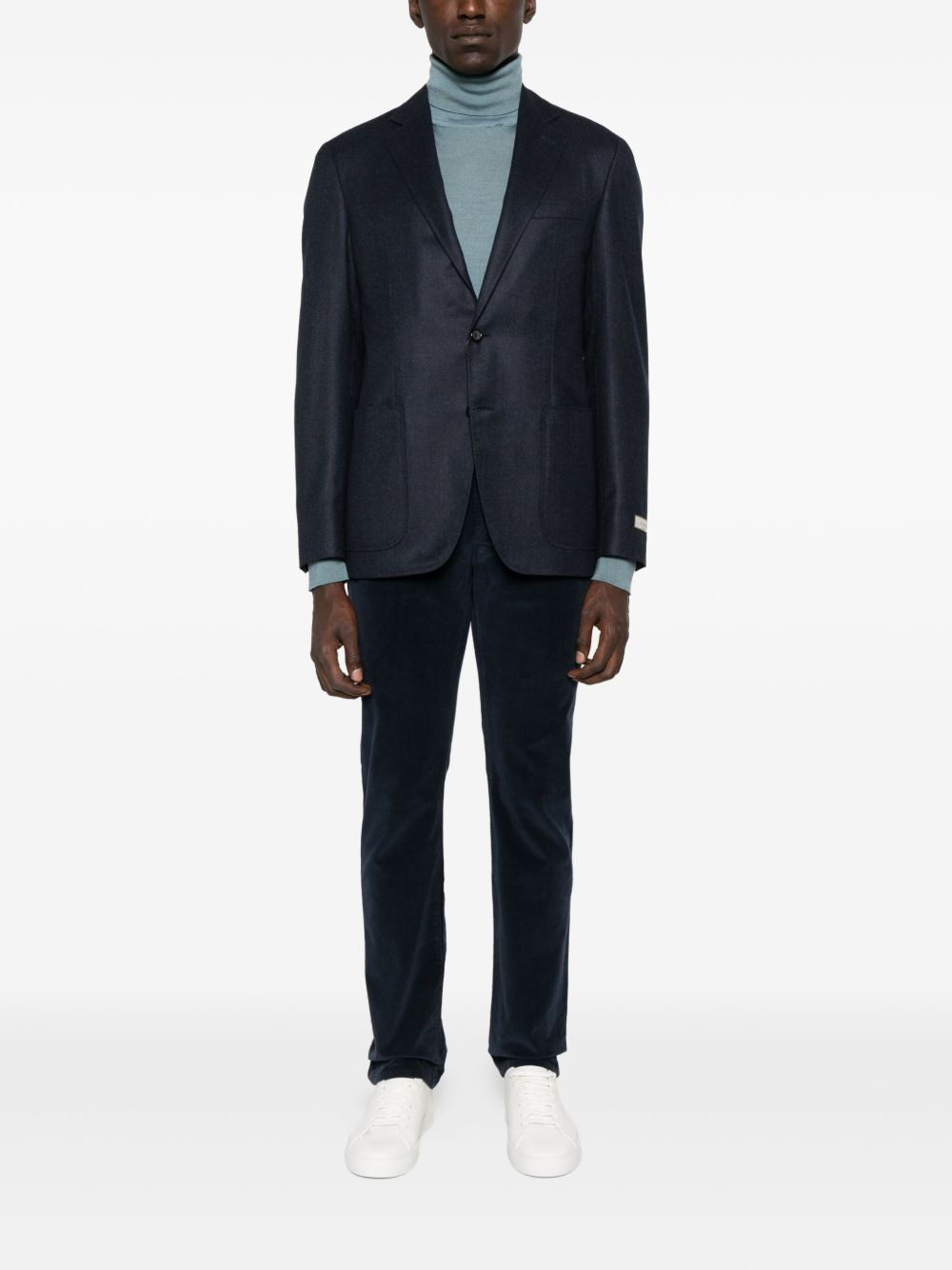 patch-pocket two-button blazer - 2