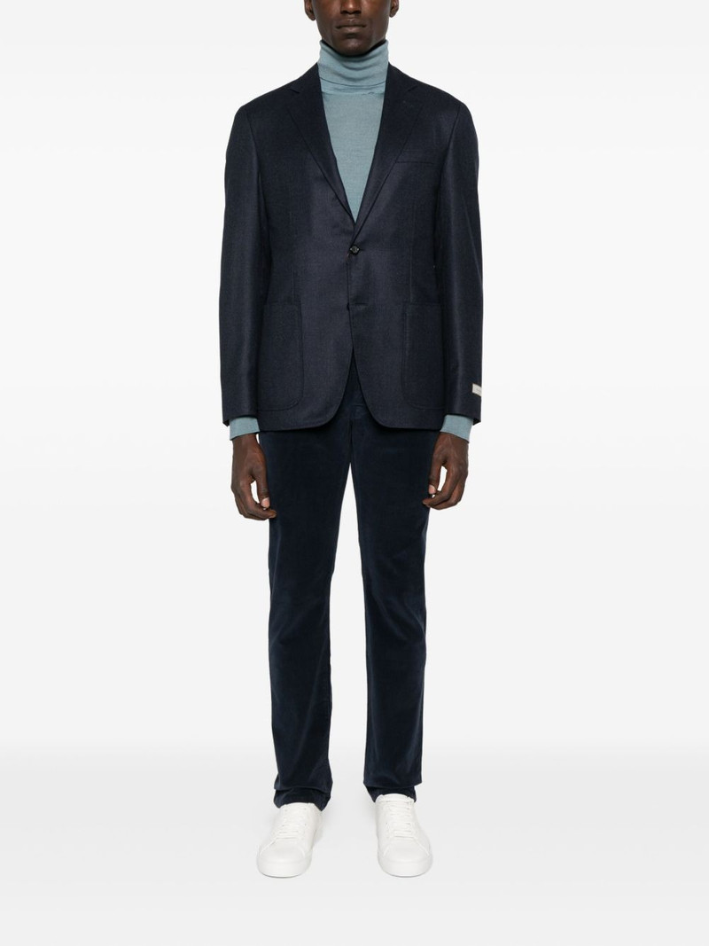 Canali patch-pocket two-button blazer outlook