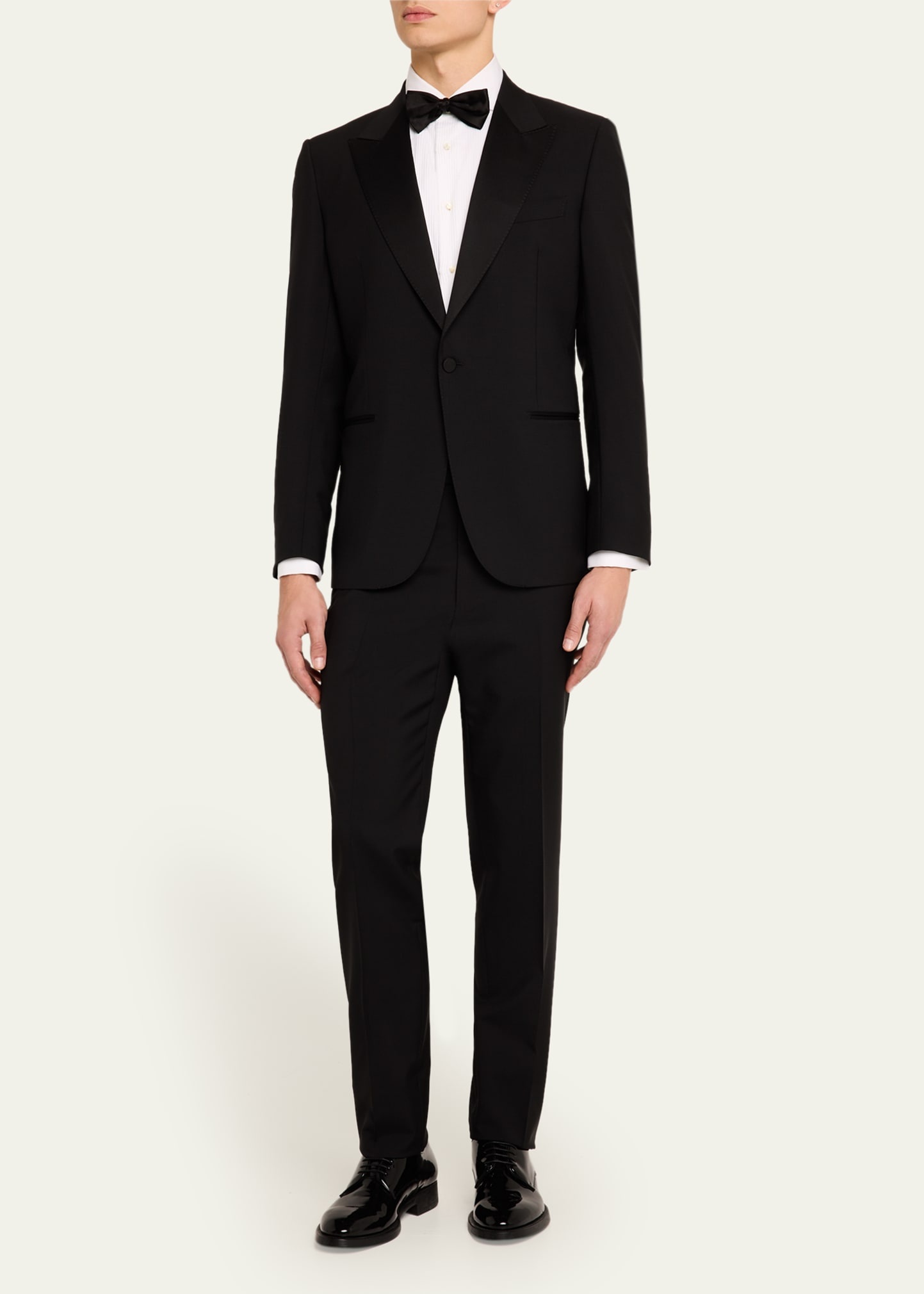 Men's Wool-Mohair Solid Tuxedo - 2