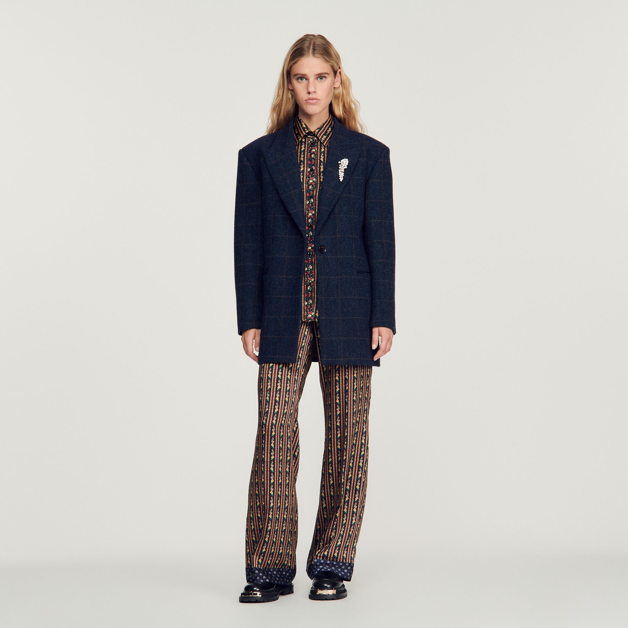 Checked tailored jacket - 3