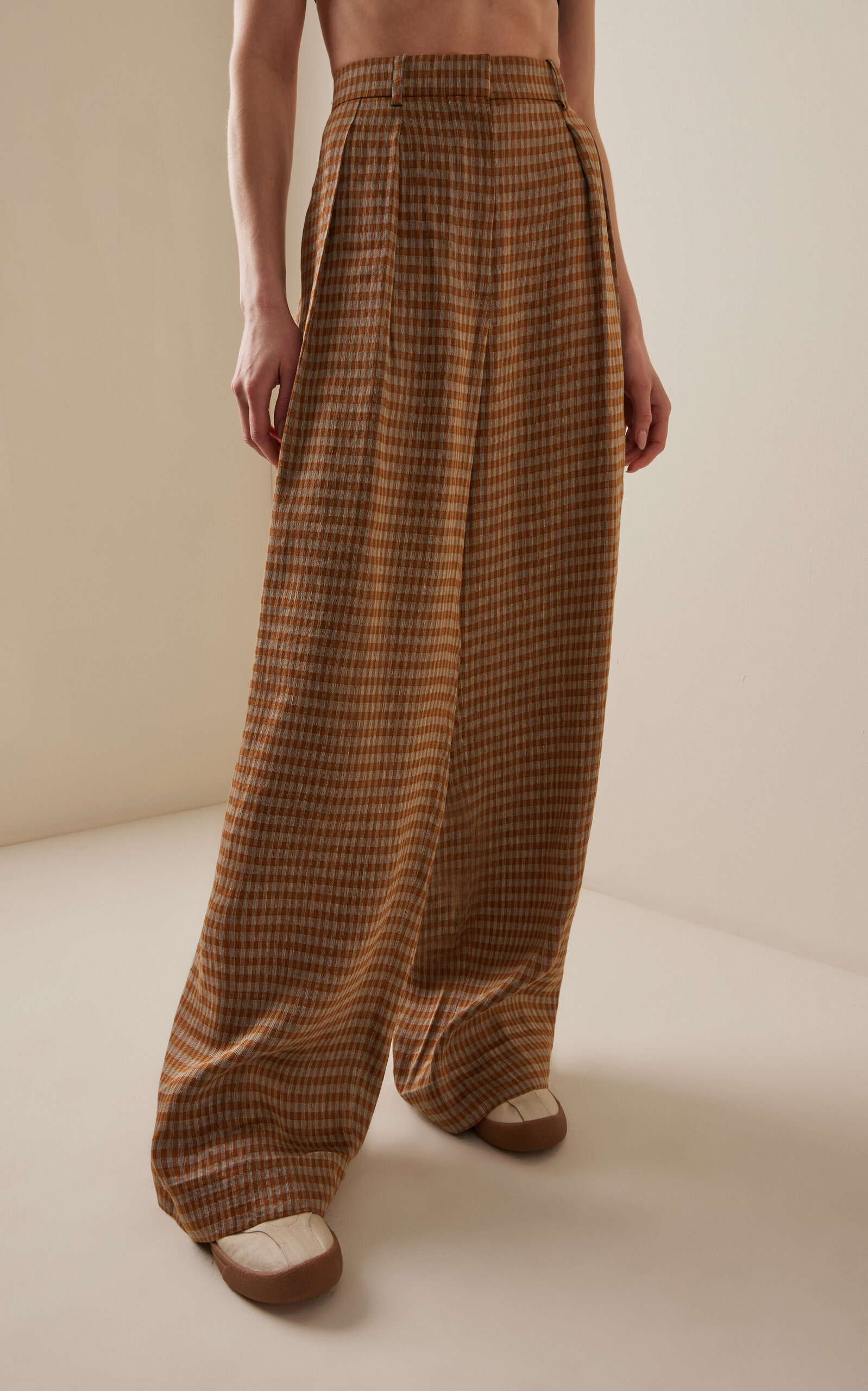 Sherry Linen-Blend Wide-leg Pants multi - 3