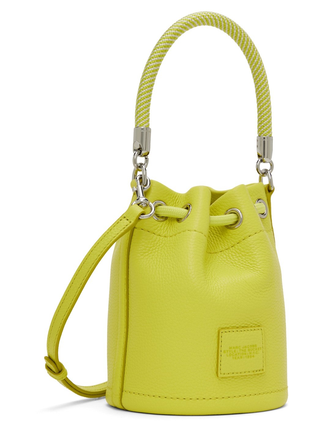 Yellow 'The Leather Mini Bucket' Bag - 3