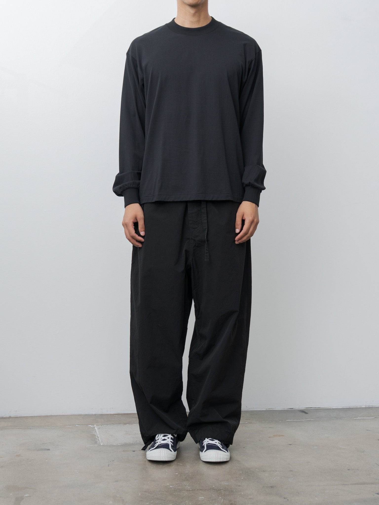 Suvin Supima Tube L/S Tee Light - Black - 3