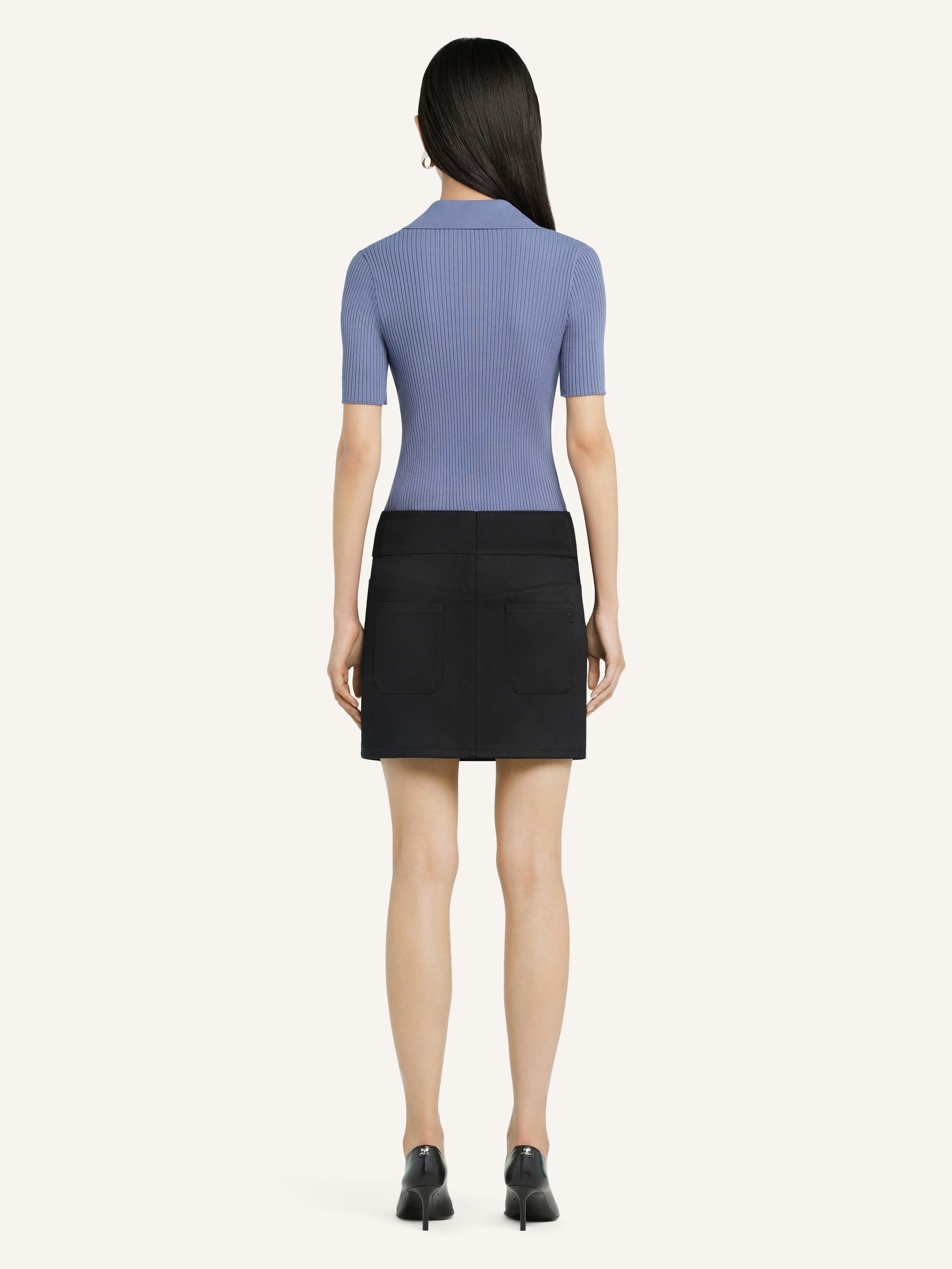ICONIC RIB KNIT POLO SHIRT - 4