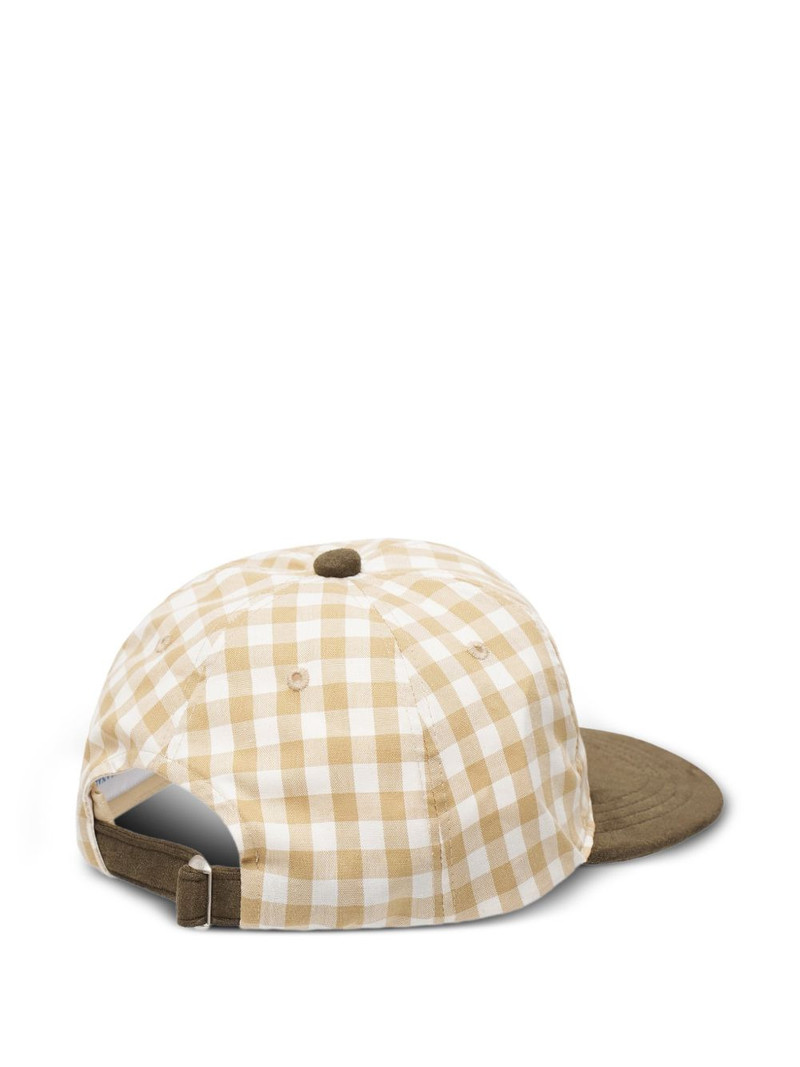 JUNTAE KIM embroidery check cap outlook