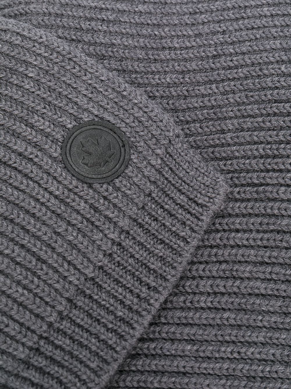 ribbed maple logo scarf - 3