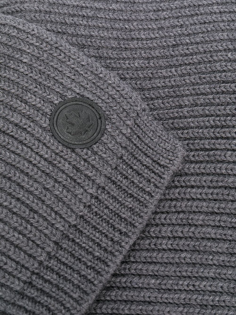 ribbed maple logo scarf 3