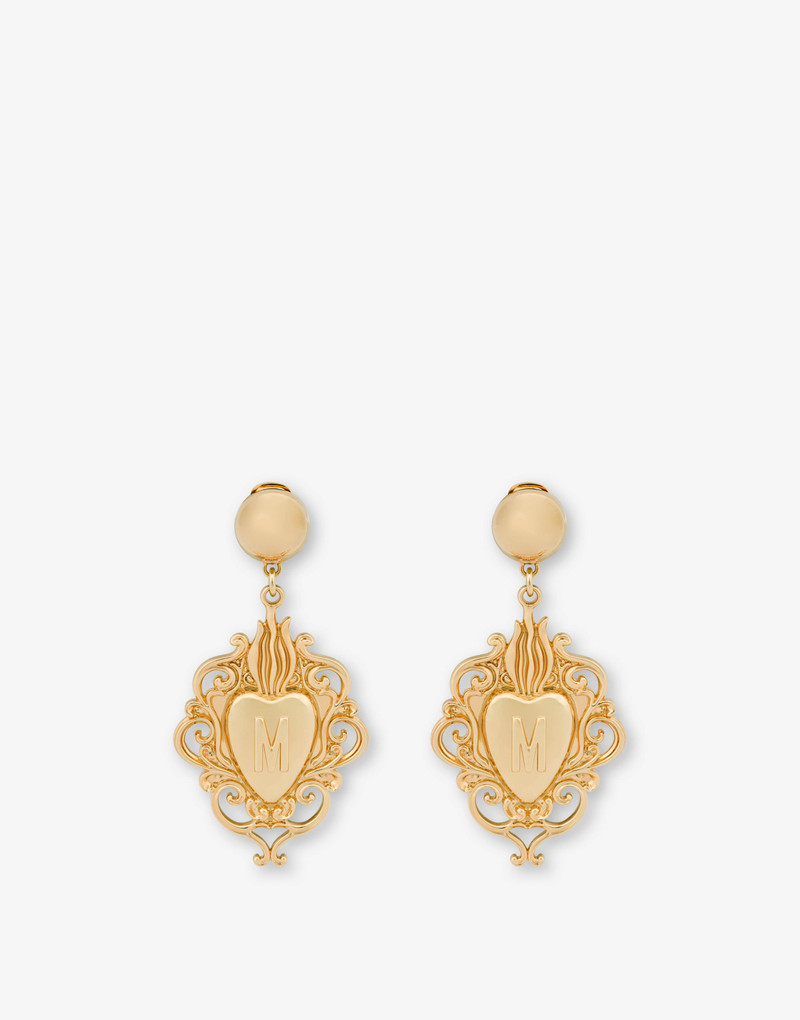 GOLD HEART CLIP-ON EARRINGS 1