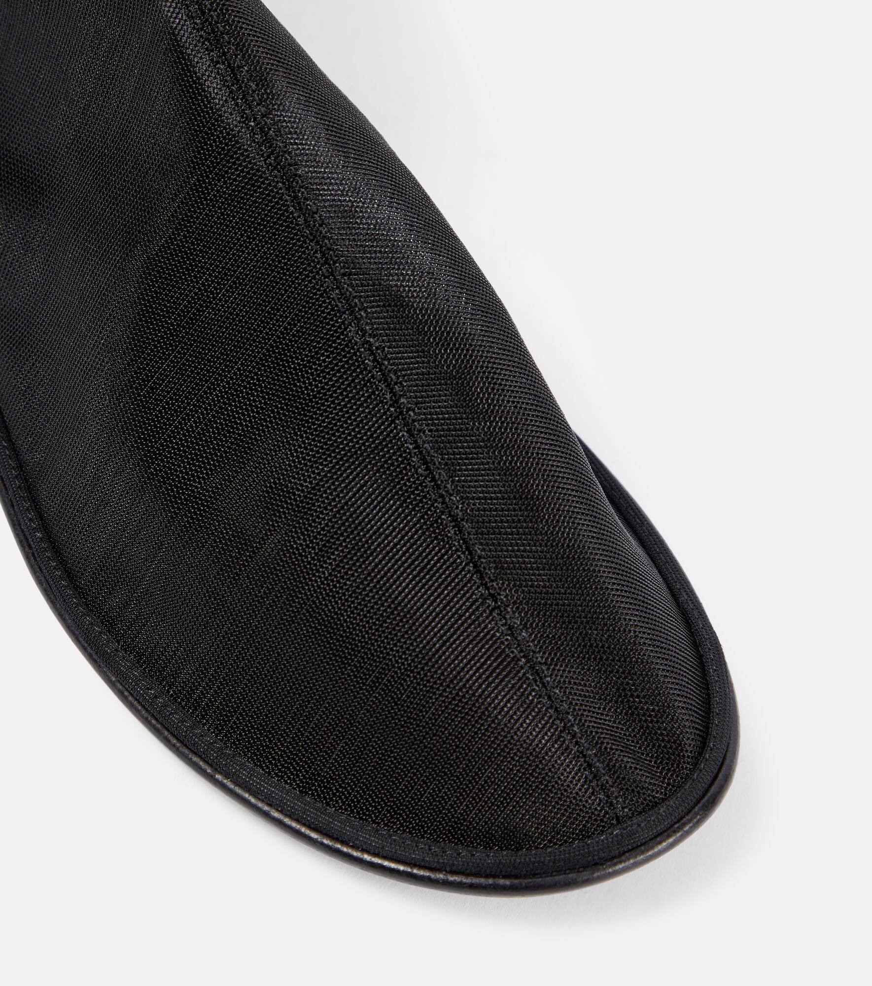 Leather-trimmed mesh ankle boots - 6
