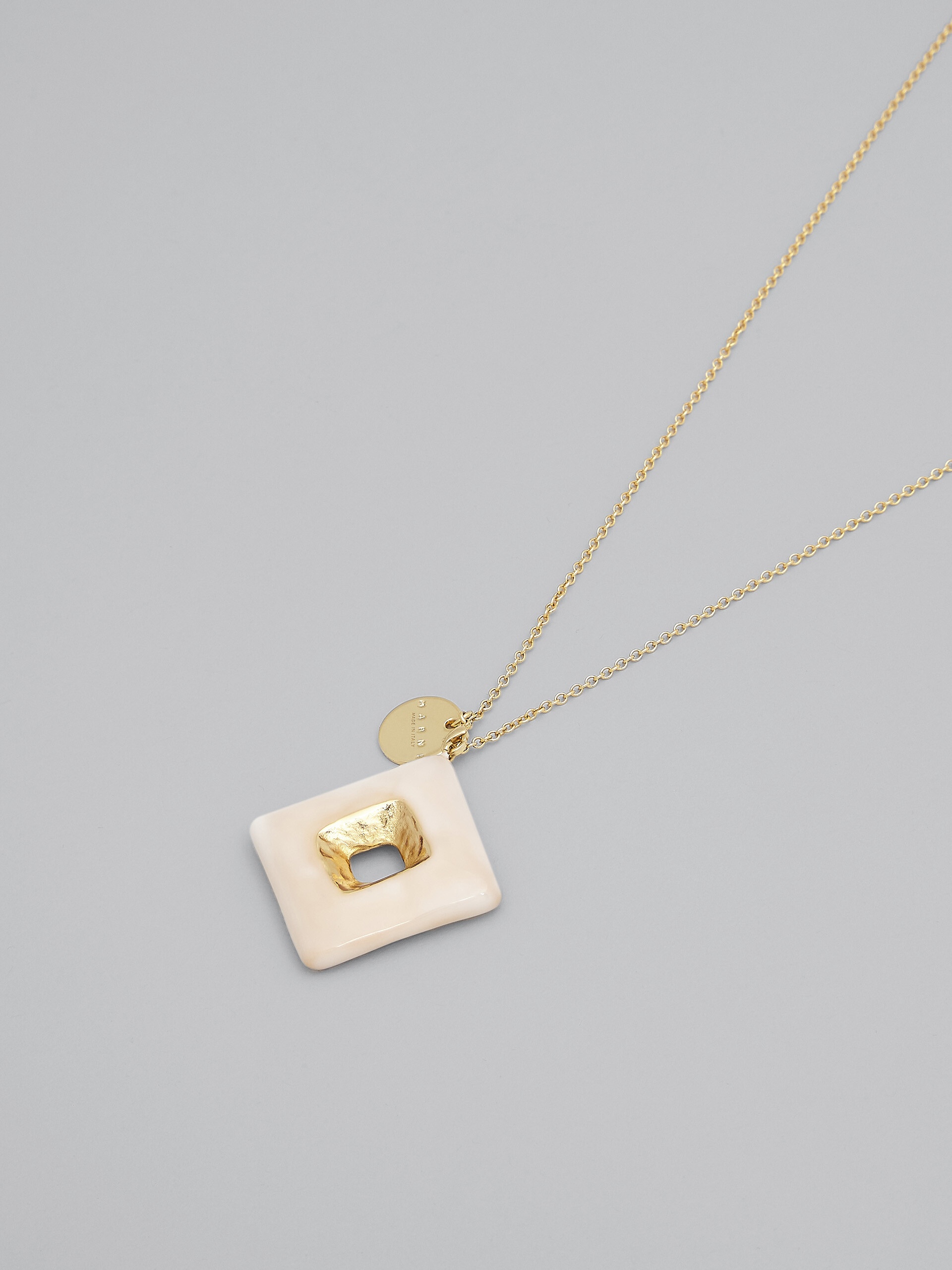 TRAPEZE WHITE NECKLACE - 3