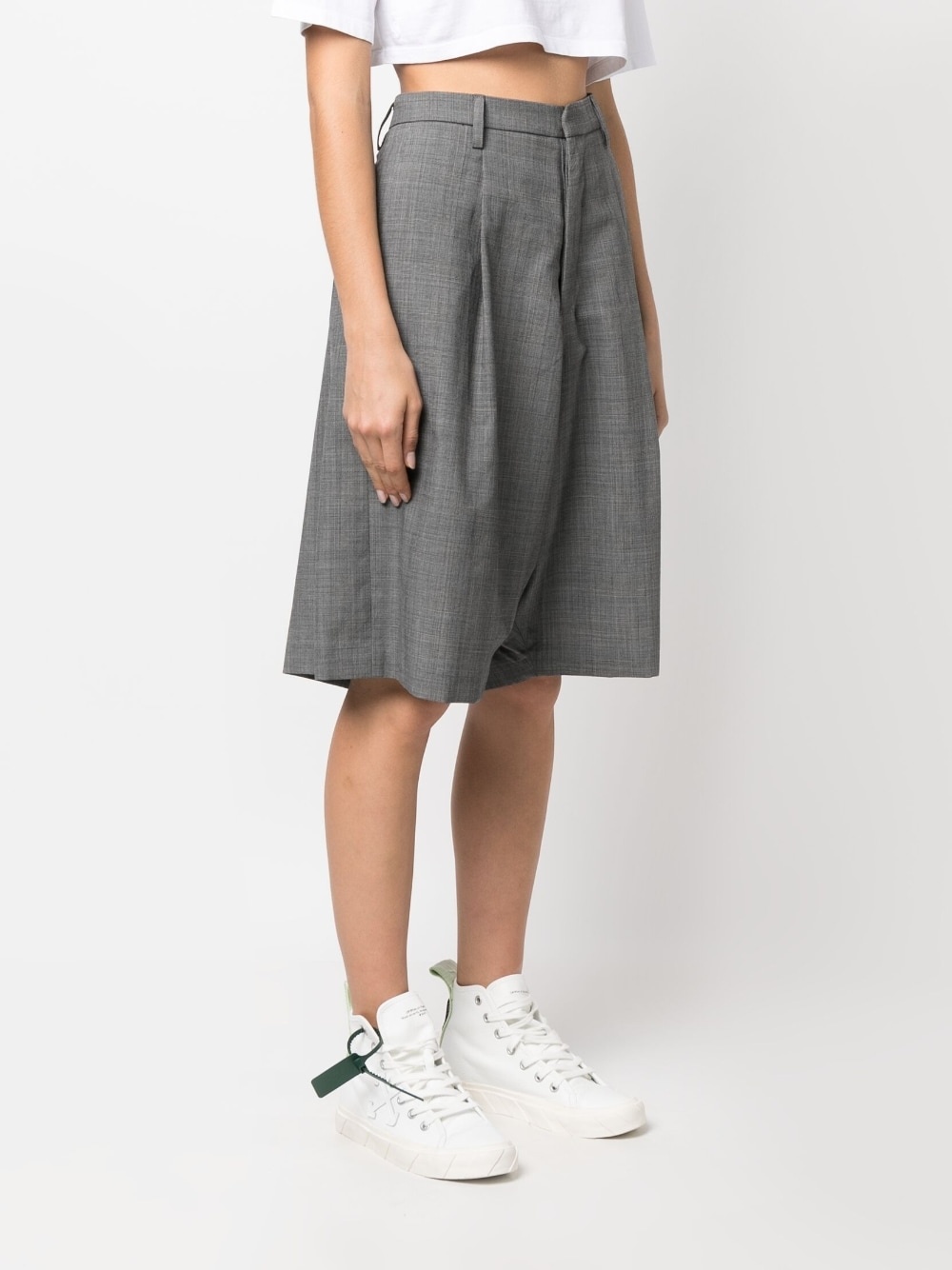 tailored knee-length shorts - 3