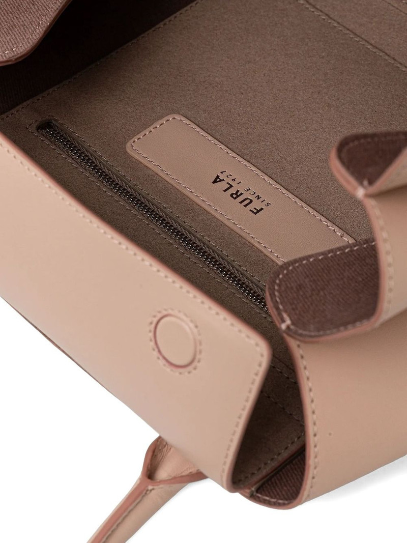 leather top-handle tote bag 5