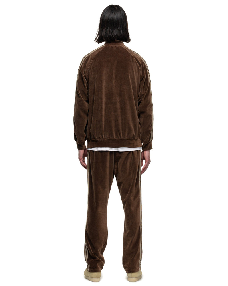 R.C. TRACK JACKET - C/PE VELOUR BROWN 4