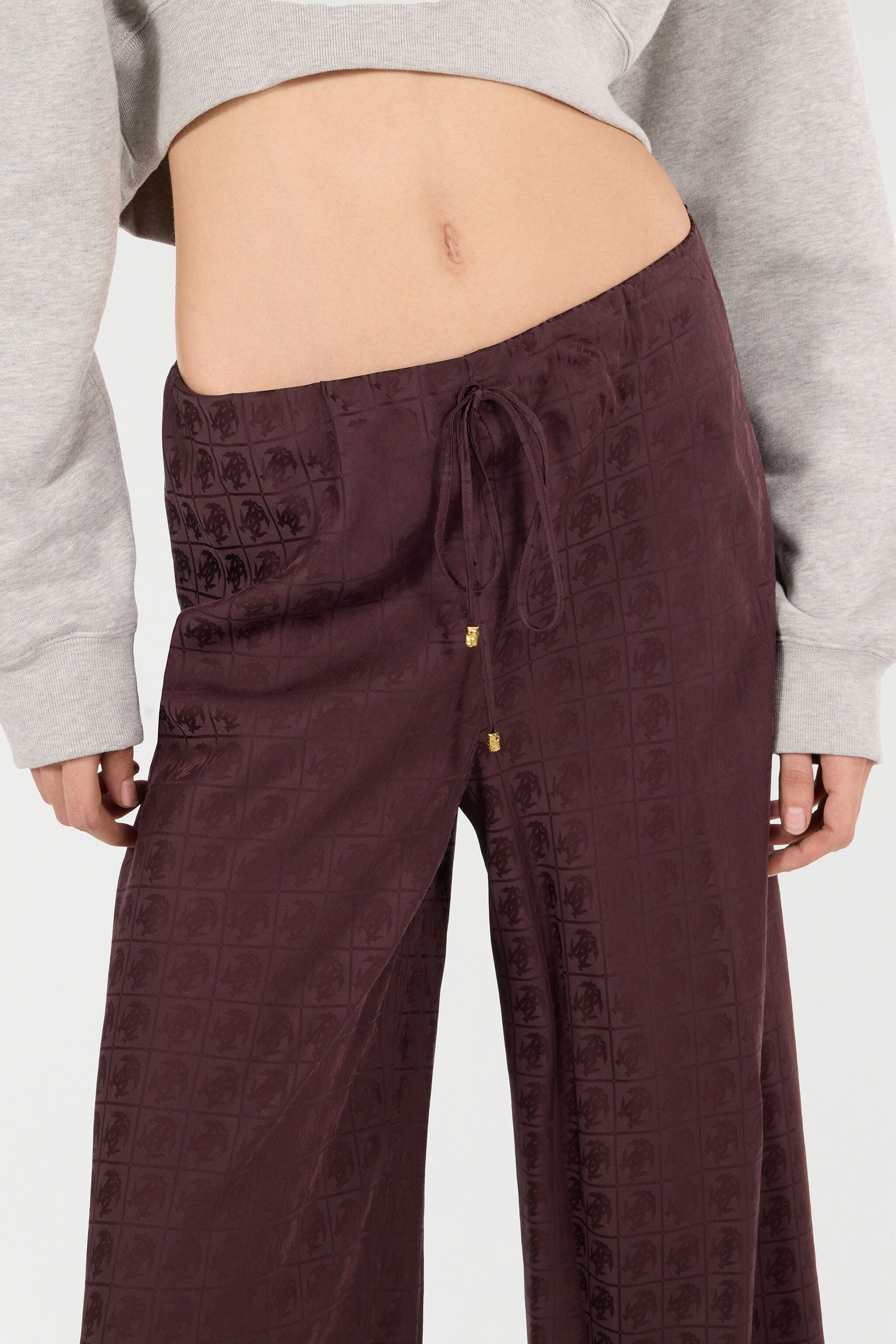 Loose Pants With Mirror Snake Monogram - 5