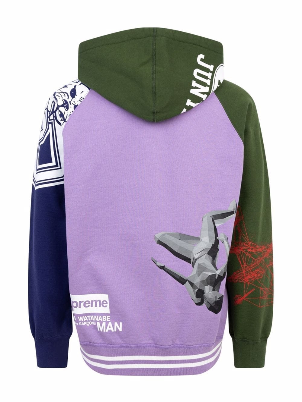 x Junya Watanabe zip-up hoodie - 3