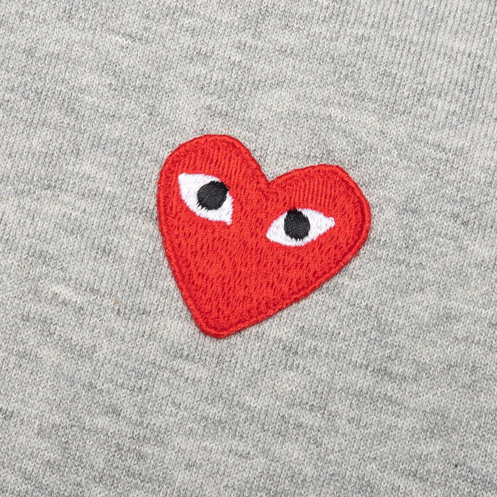 COMME DES GARCONS PLAY WOMEN'S ZIP UP - GREY - 3