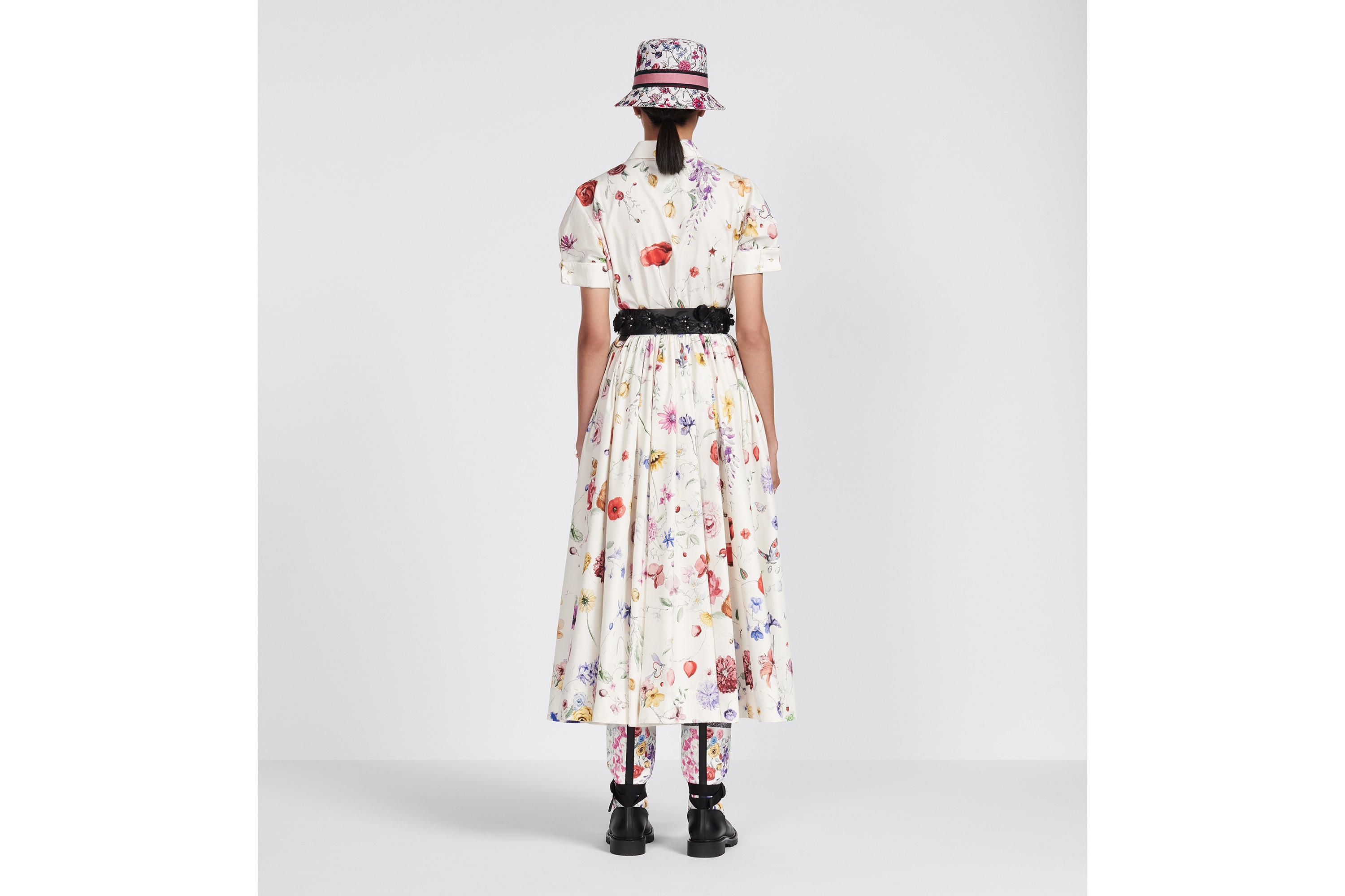 Belted Mid-Length Dress - 6