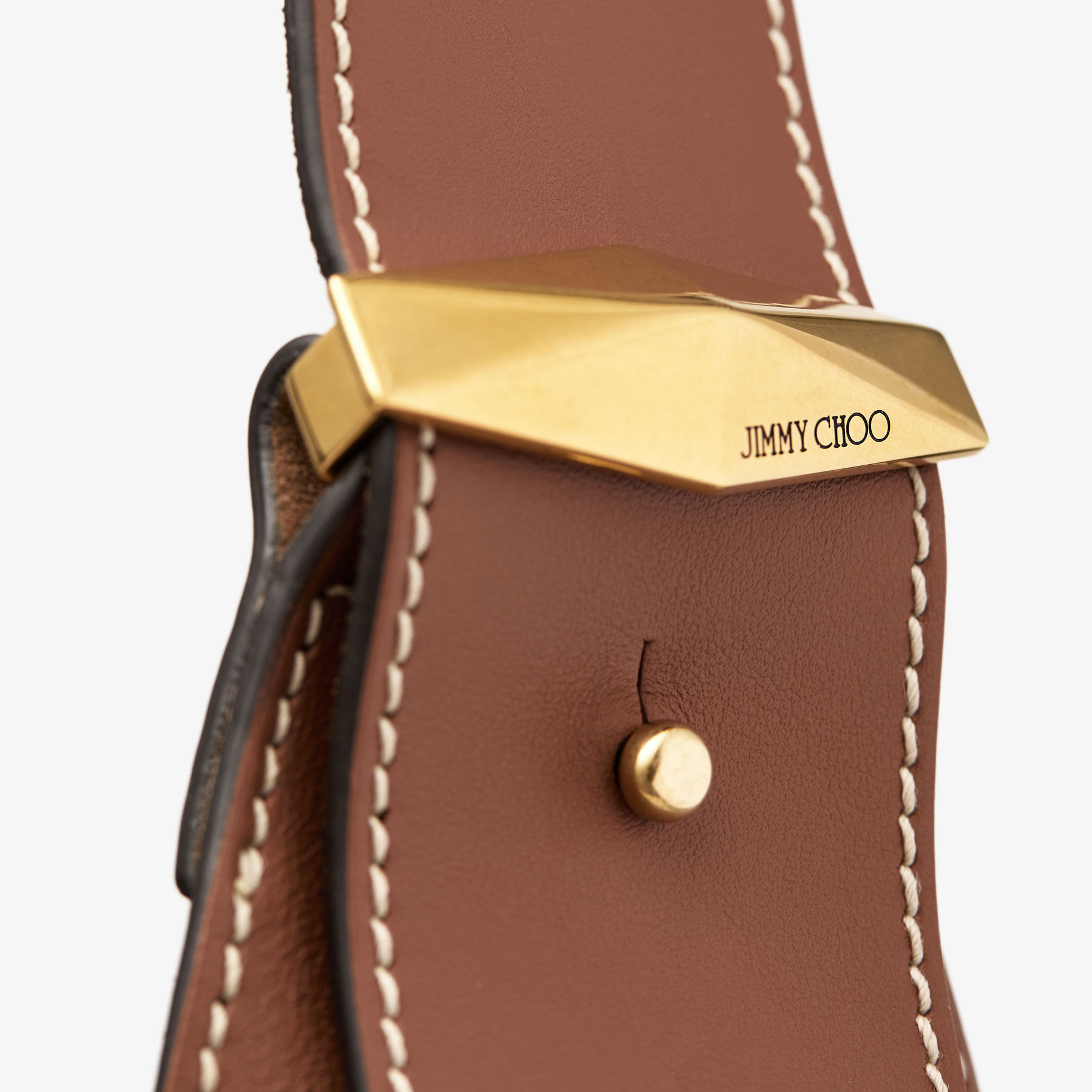 Diamond Hobo/M
Tan Leather Shoulder Bag - 3