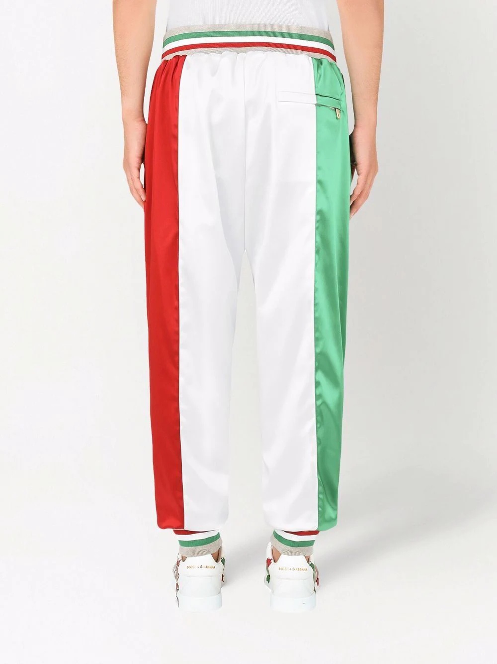 Italia colour-block track trousers - 4