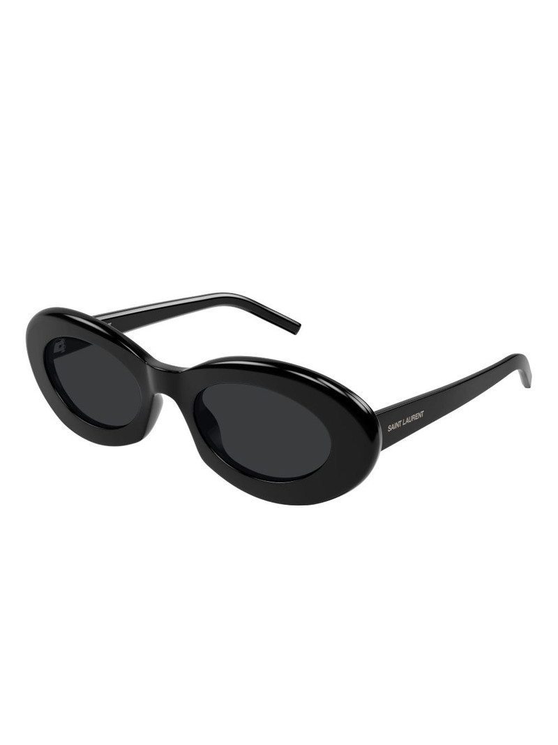 SAINT LAURENT oval-frame sunglasses outlook