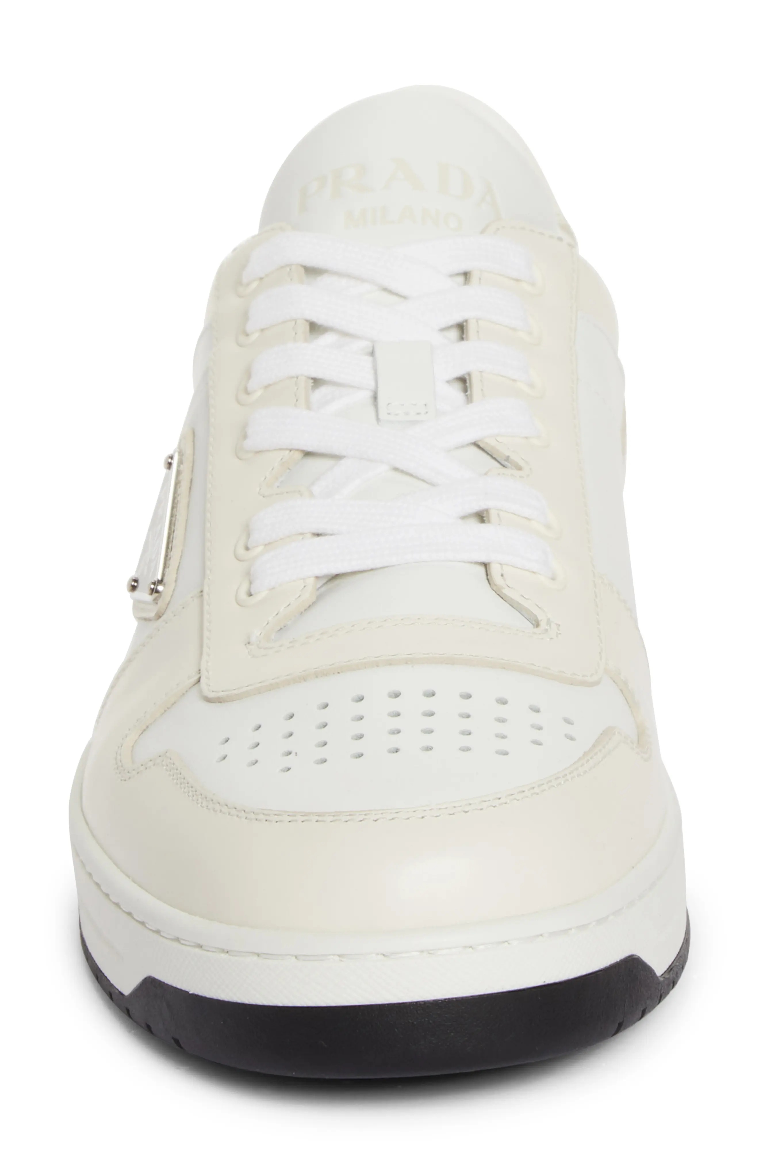 Downtown Leather Sneaker in Bianco/Avorio - 4