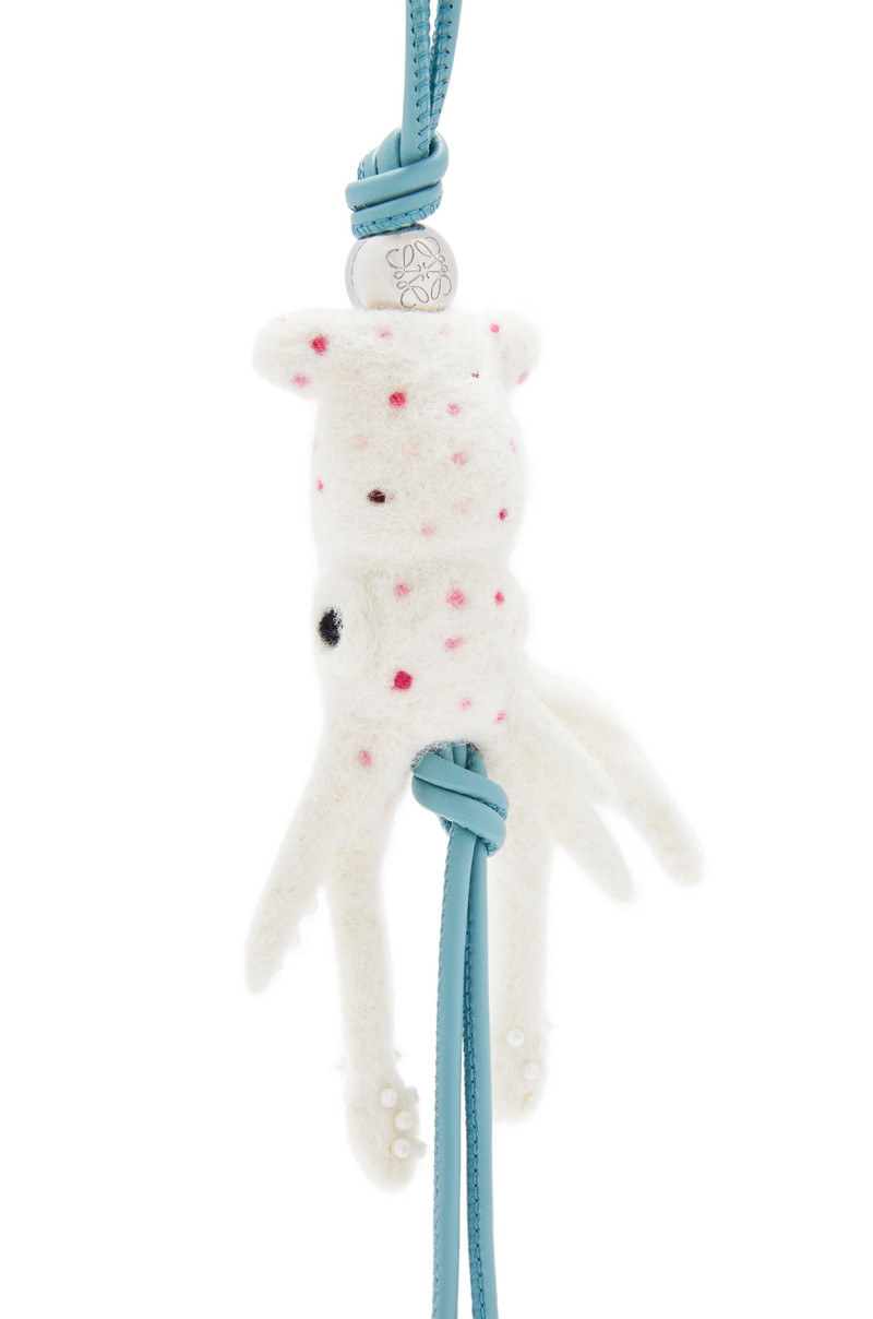 Loewe Squid charm in felt and calfskin outlook