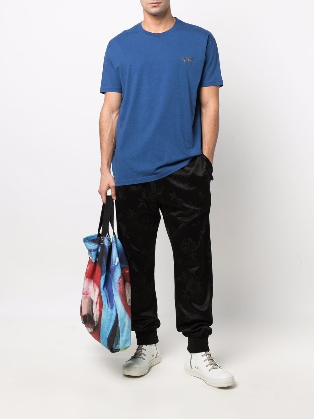 EMBROIDERED-LOGO ORGANIC-COTTON T-SHIRT - 4