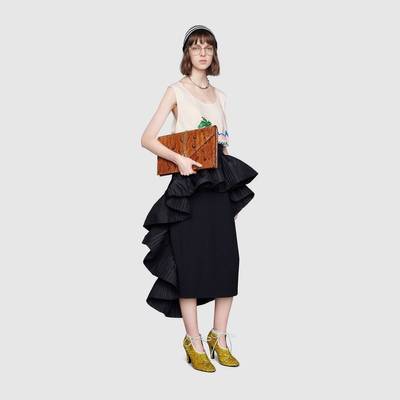 GUCCI Viscose skirt with sculptural detail outlook