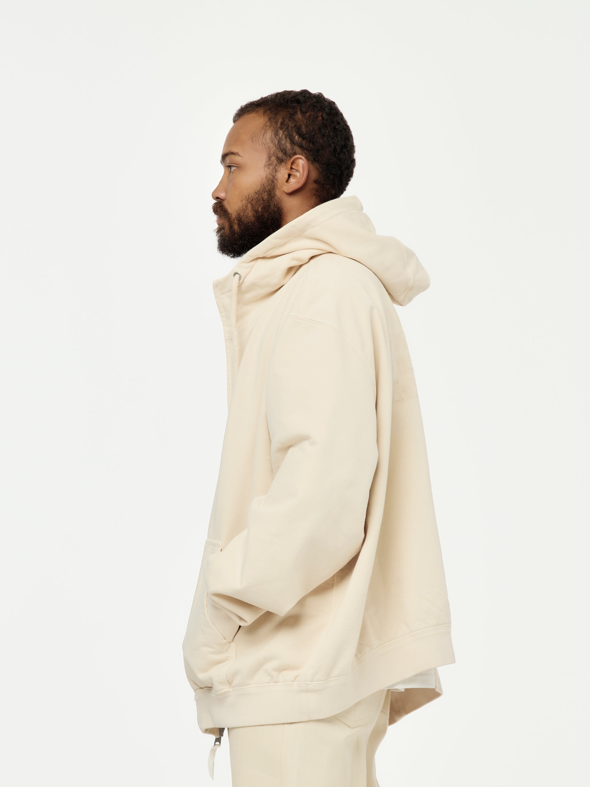 ZIP SWEATSHIRT (BEIGE) - 2
