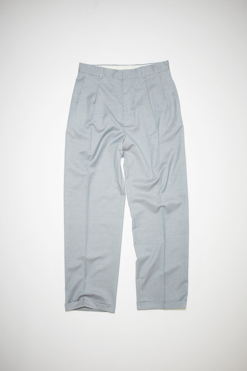 Lurex suit trousers - Dusty blue 4