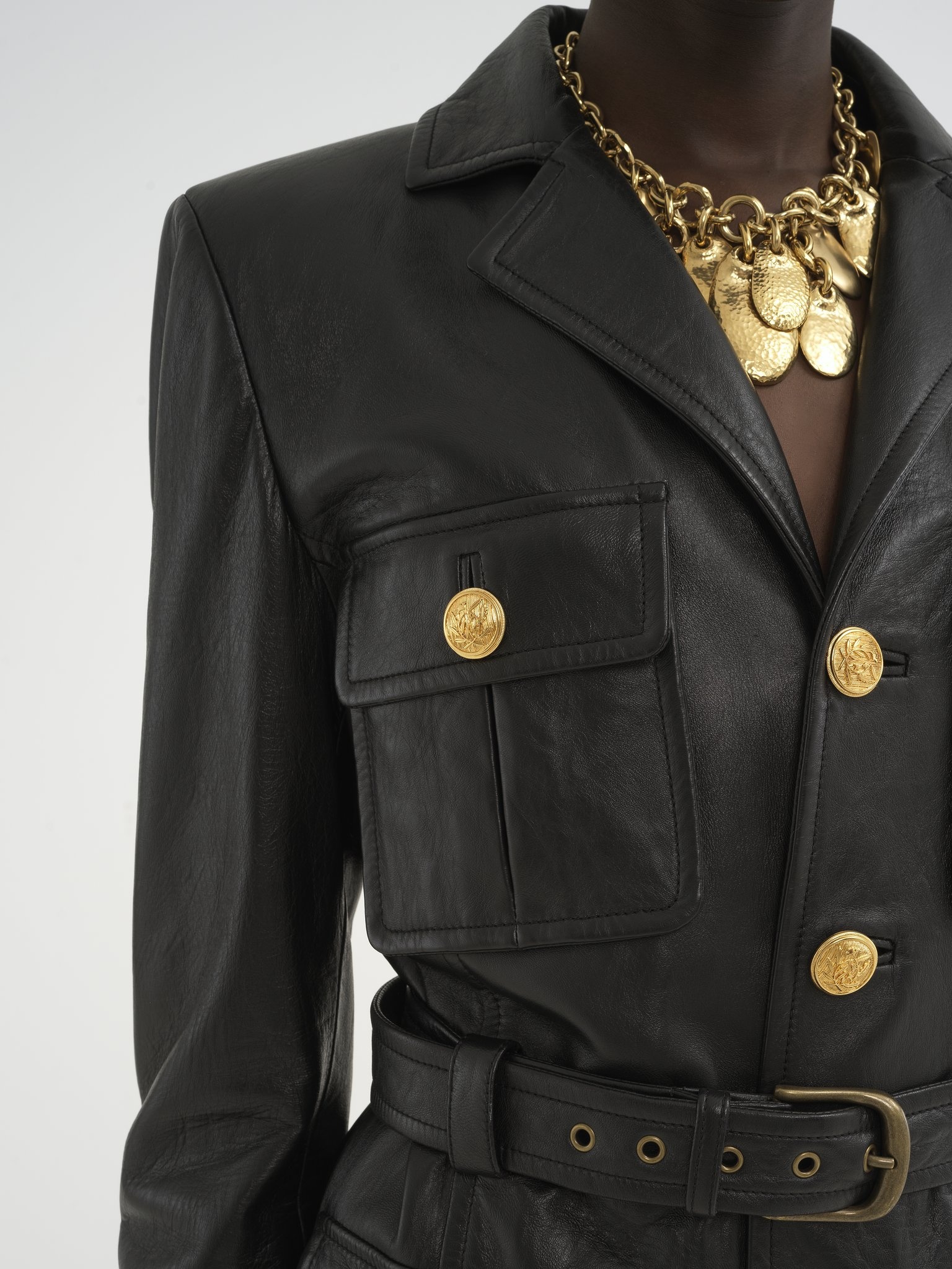 UTILITARIAN JACKET IN LEATHER - 7