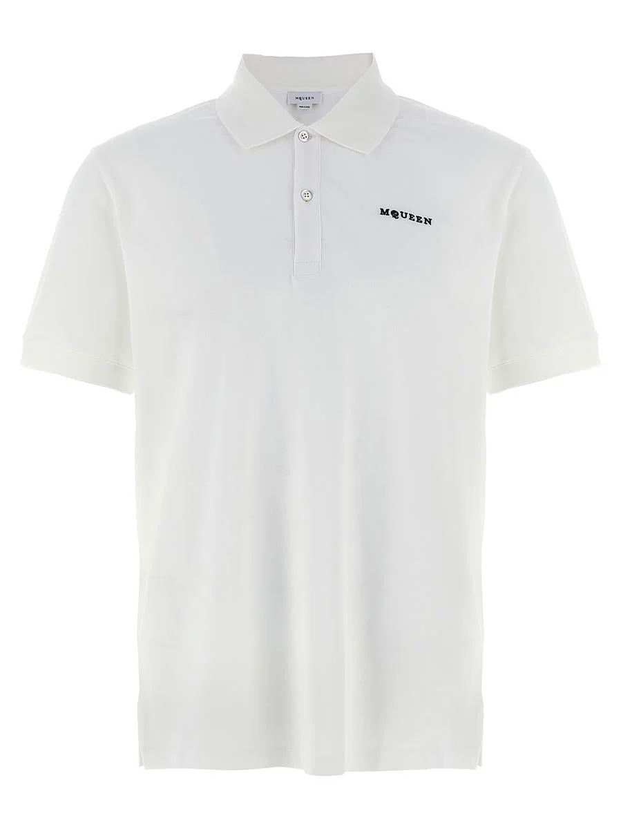 Alexander McQueen Logo Embroidery Polo Shirt - 1