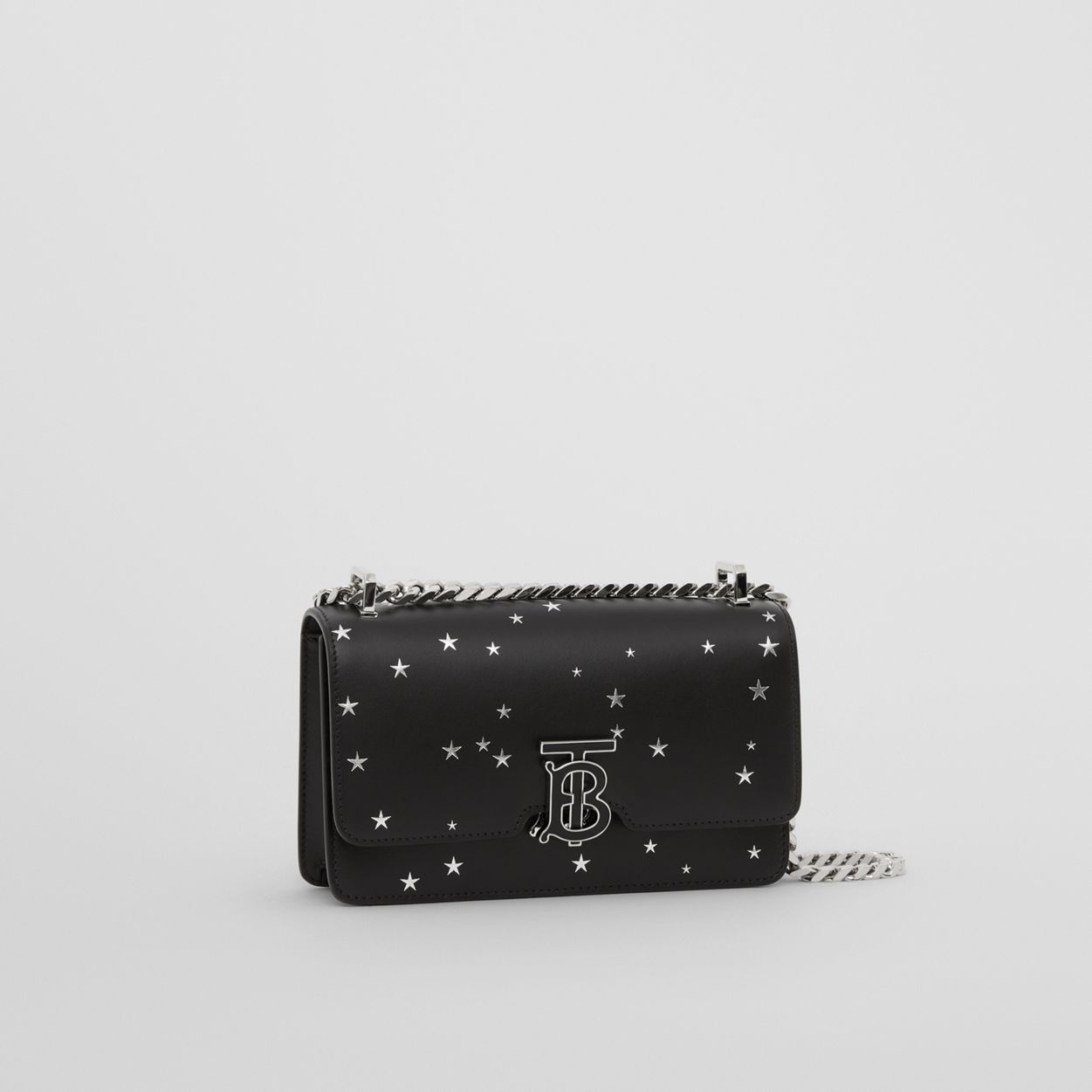 Star Print Leather Mini Chain TB Bag - 7