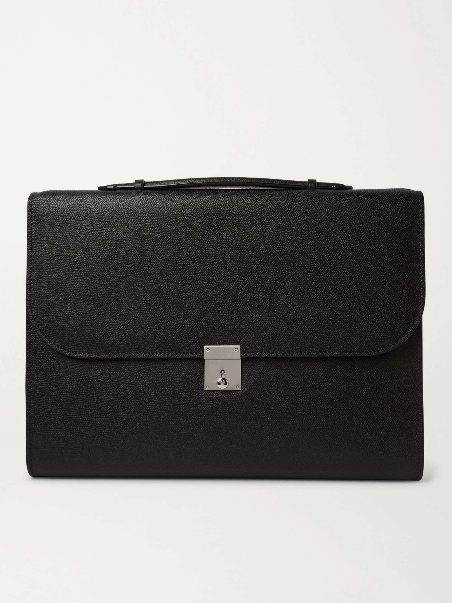 Pebble-Grain Leather Briefcase - 1