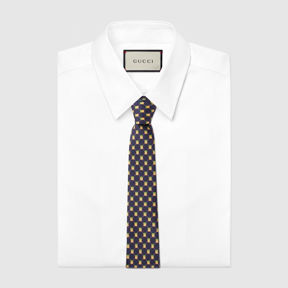 GG animal silk tie - 2