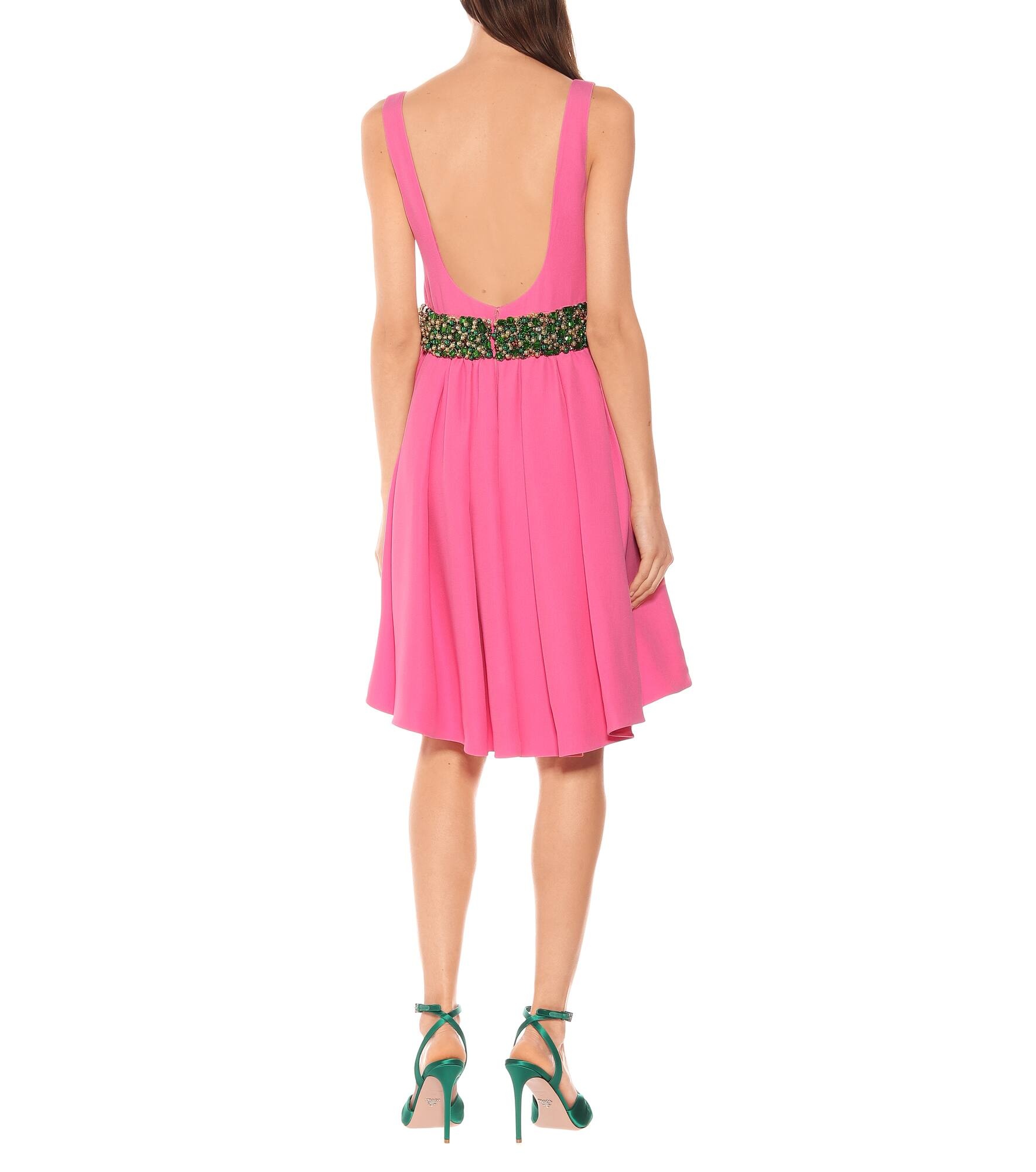 Embellished crêpe minidress - 3