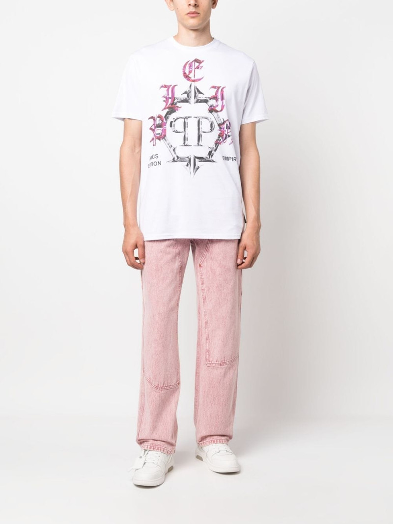 PHILIPP PLEIN SS Chrome round-neck T-shirt outlook