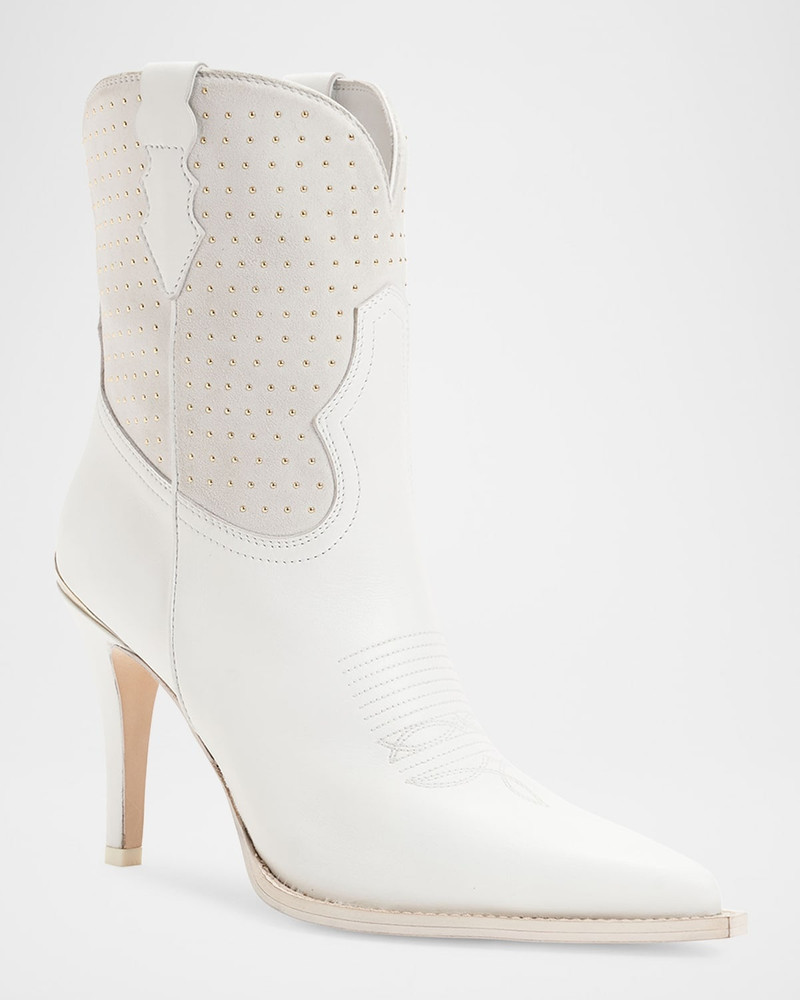 PARTLOW Wallis Studded Suede Western Booties outlook