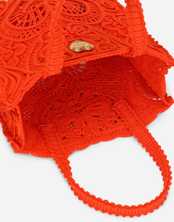 Small cordonetto lace Beatrice shopper - 5