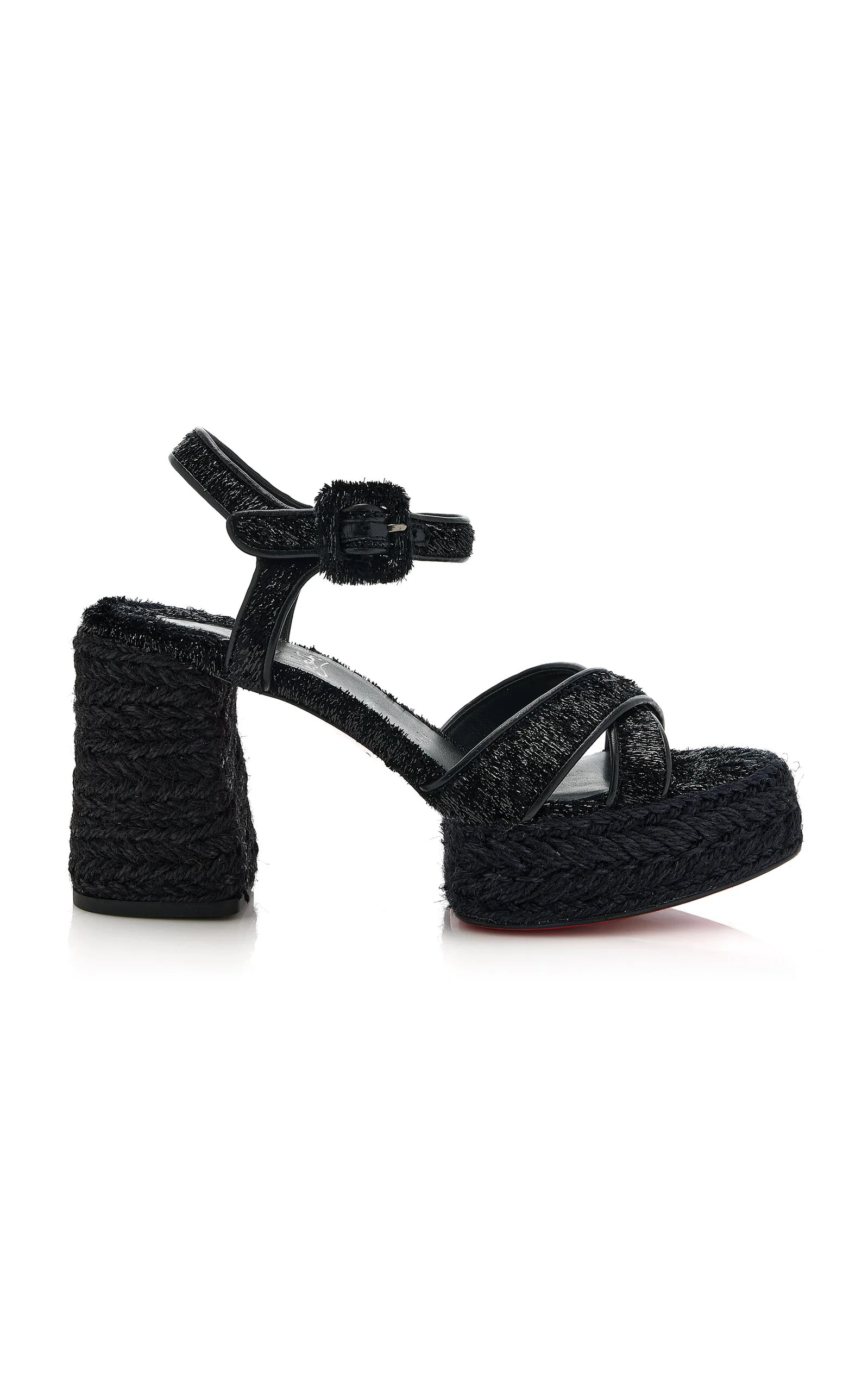 Calakala 85mm Velvet-Trimmed Heeled Sandals black - 1