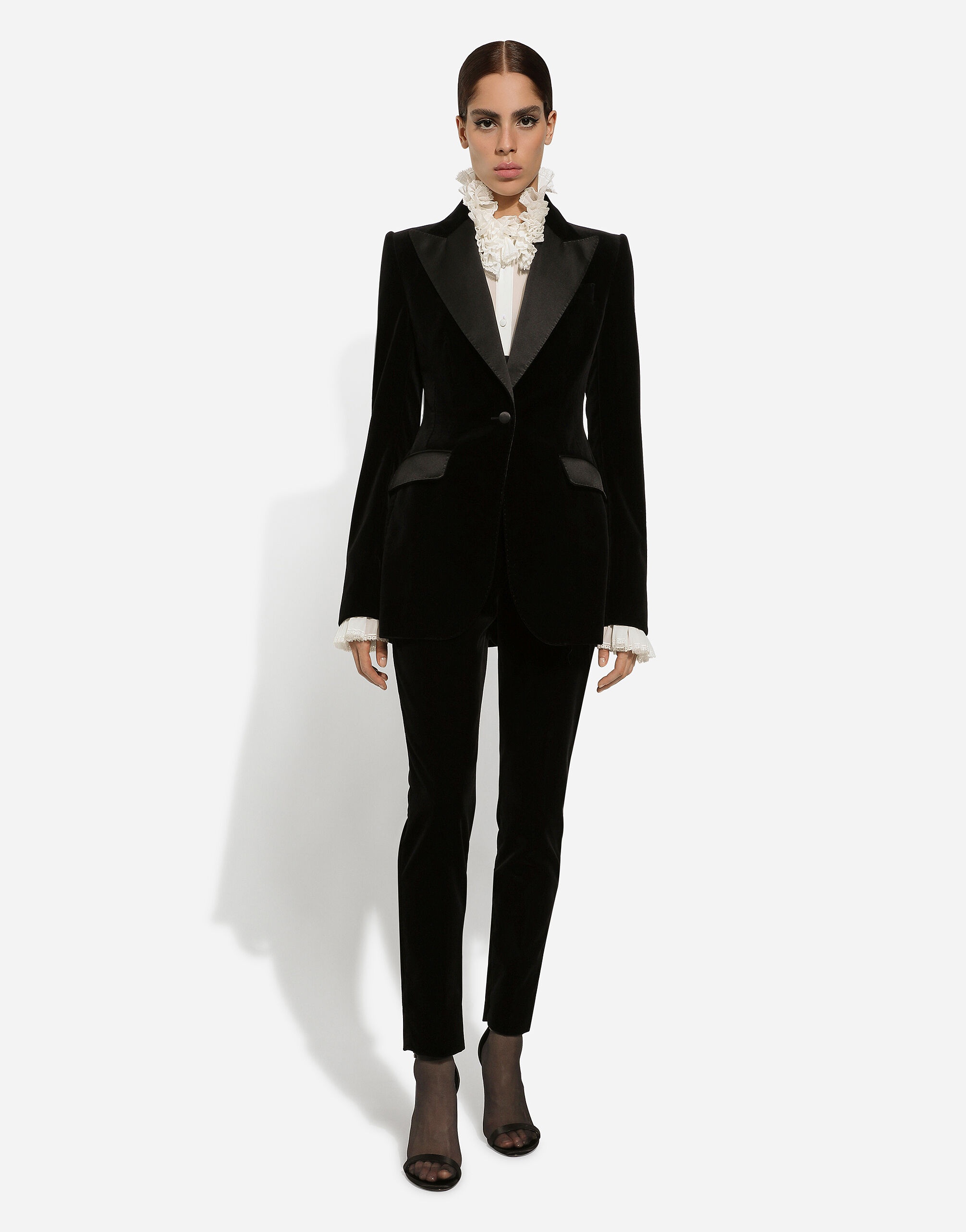 Velvet single-breasted Turlington tuxedo jacket - 3