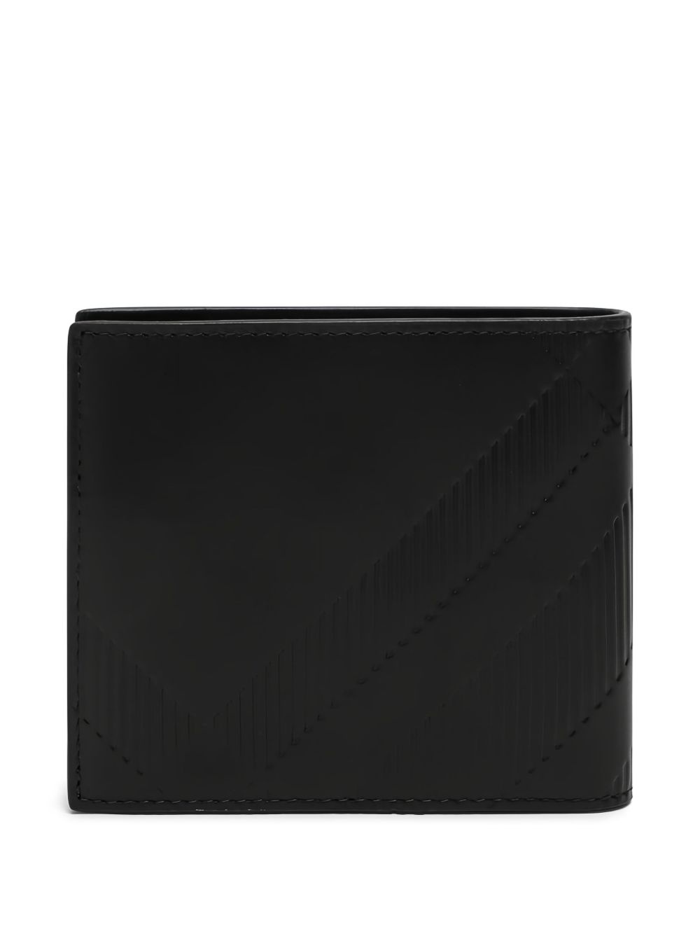 embossed-check bi-fold wallet - 2