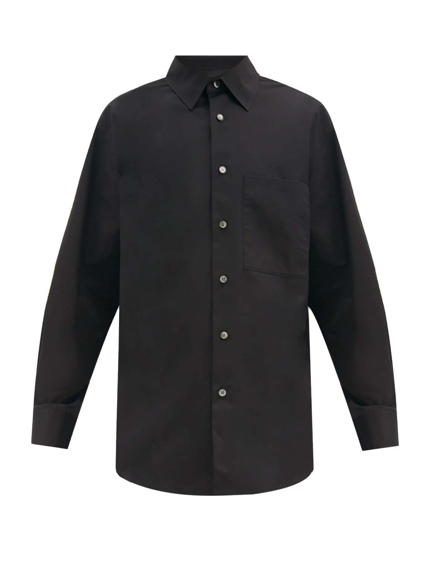 Button-down cotton shirt - 1