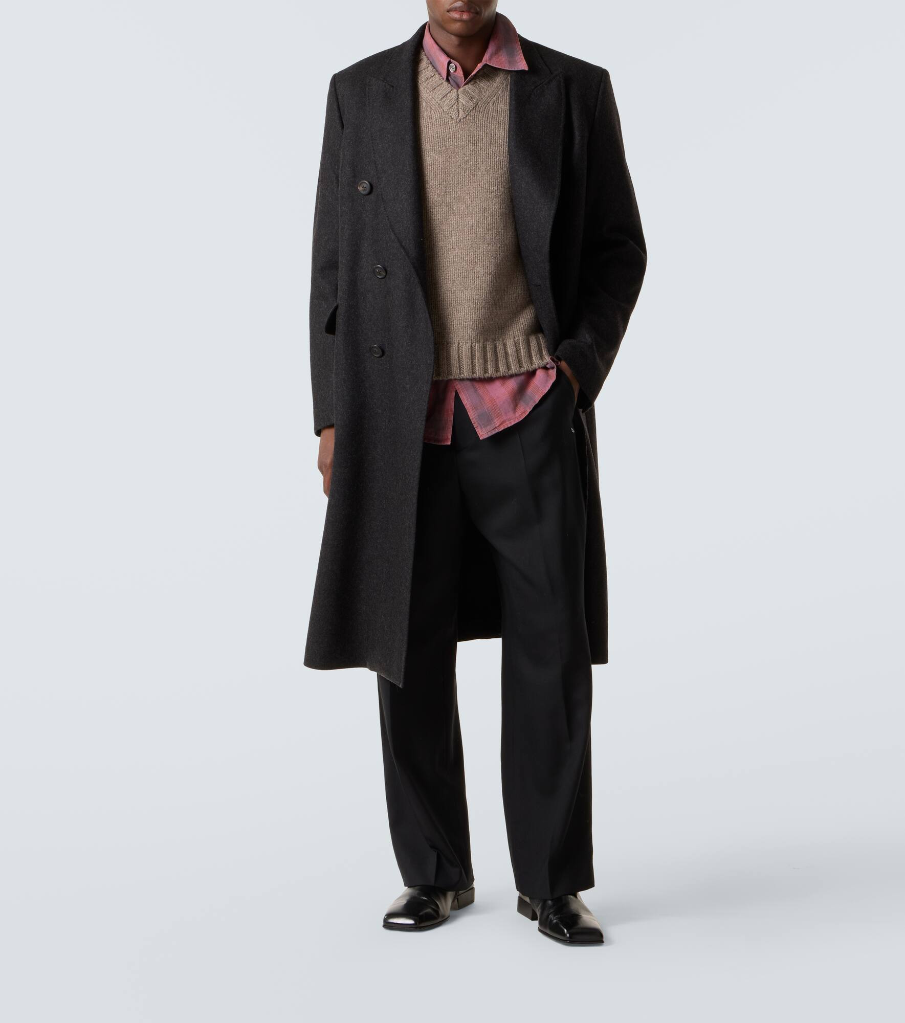 Whale double-breasted wool-blend coat - 2