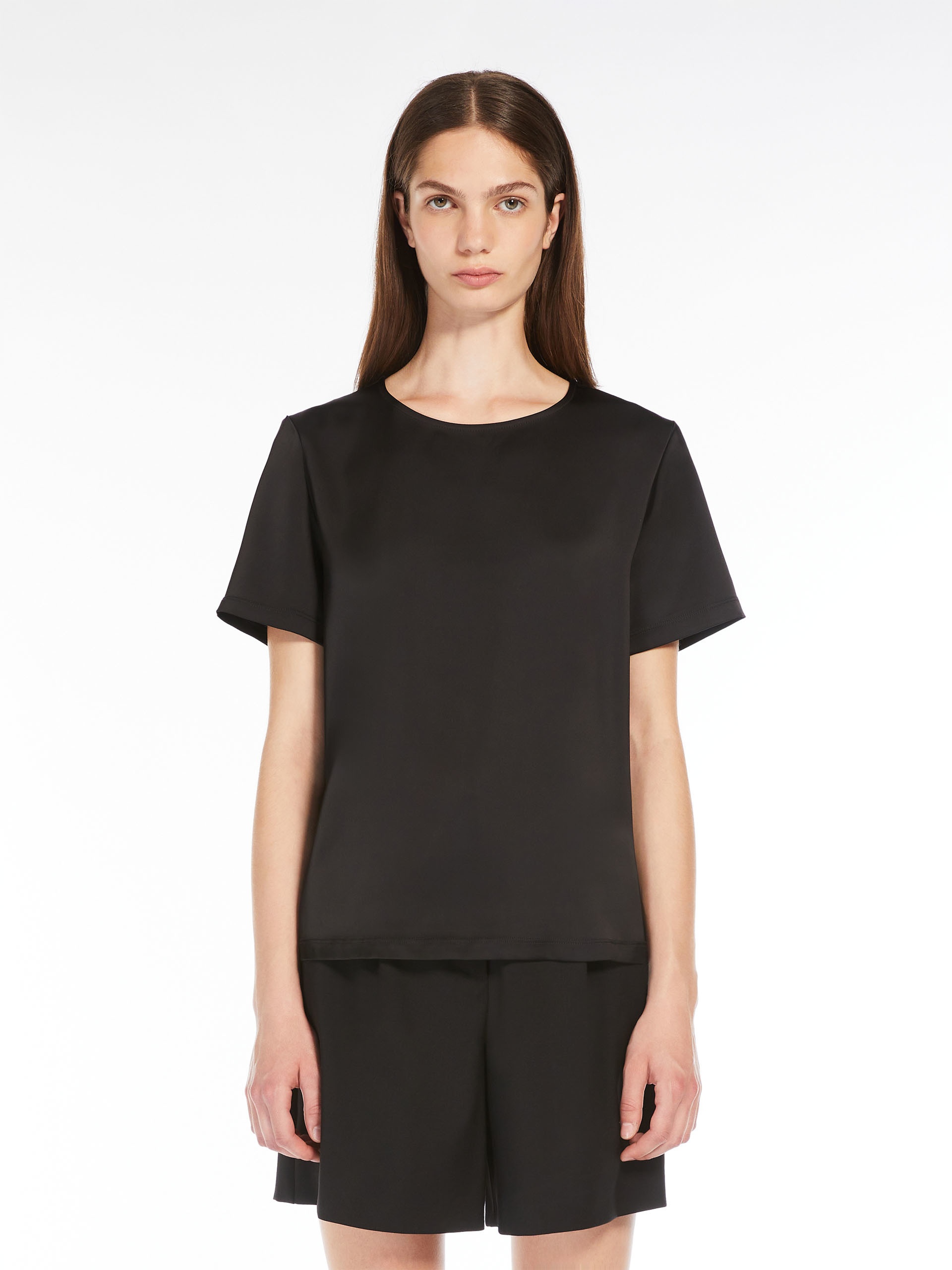 GILBERT Satin and jersey T-shirt - 3