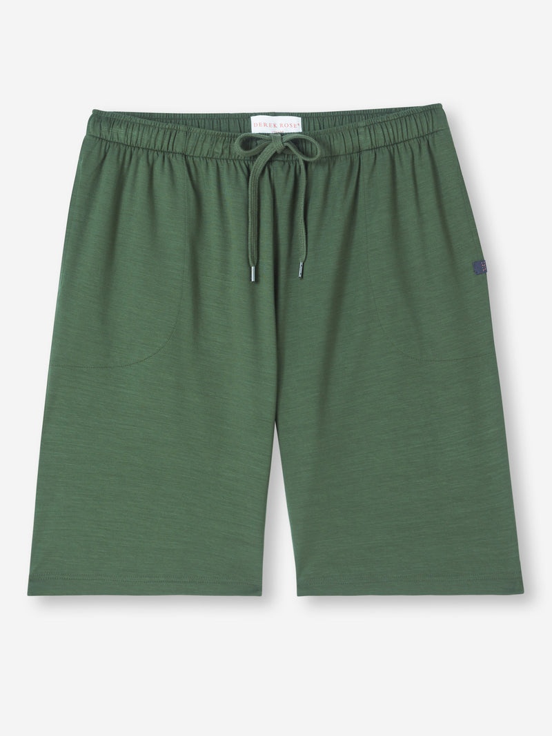 Men's Lounge Shorts Basel Micro Modal Stretch Hunter Green - 1