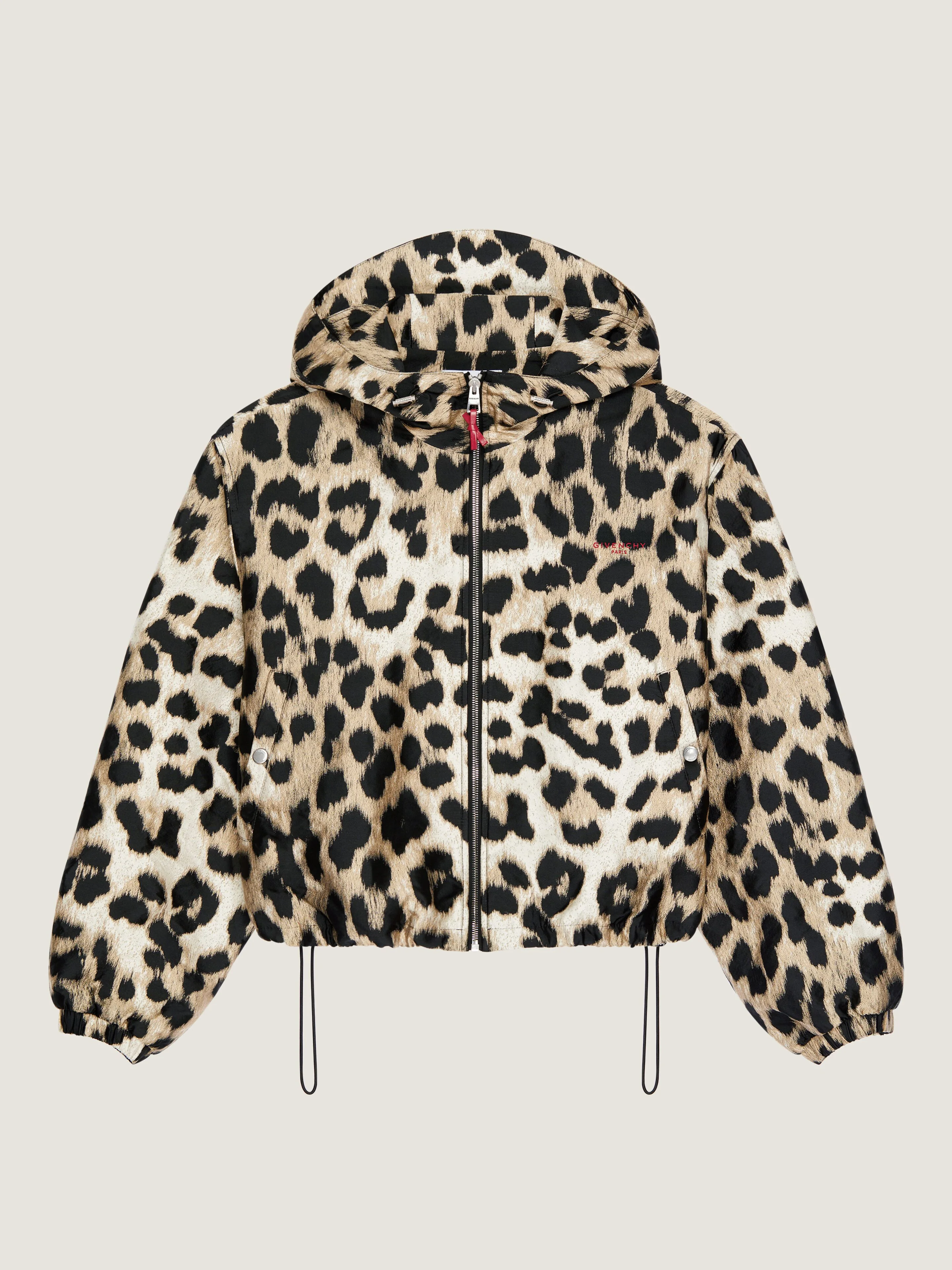 WINDBREAKER IN LEOPARD JACQUARD - 1
